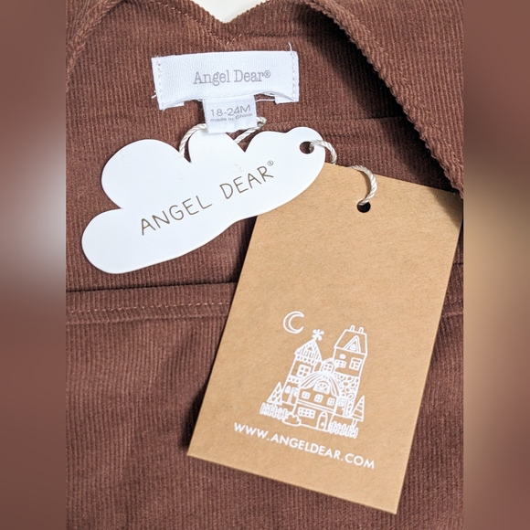 ANGEL DEAR, Corduroy Overalls, Snap Bottom, Size 18-24 Months. - Picture 8 of 9